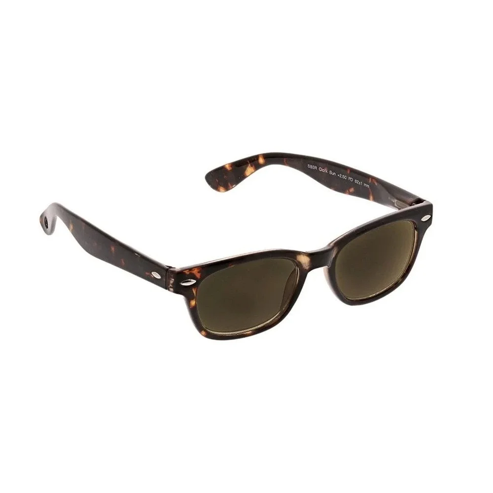 NEW CLARK TORTOISE PEEPERS SUN READING GLASSES +1.25
